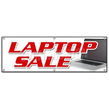 Signmission LAPTOP SALE BANNER SIGN discount computers netbooks notebook windows B-72 Laptop Sale